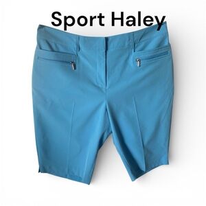 Sport Haley Blue Stretch Golf Shorts Size 8 – Performance Polyester Spandex
